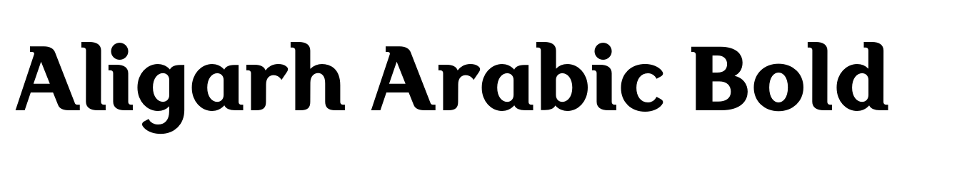 Aligarh Arabic Bold